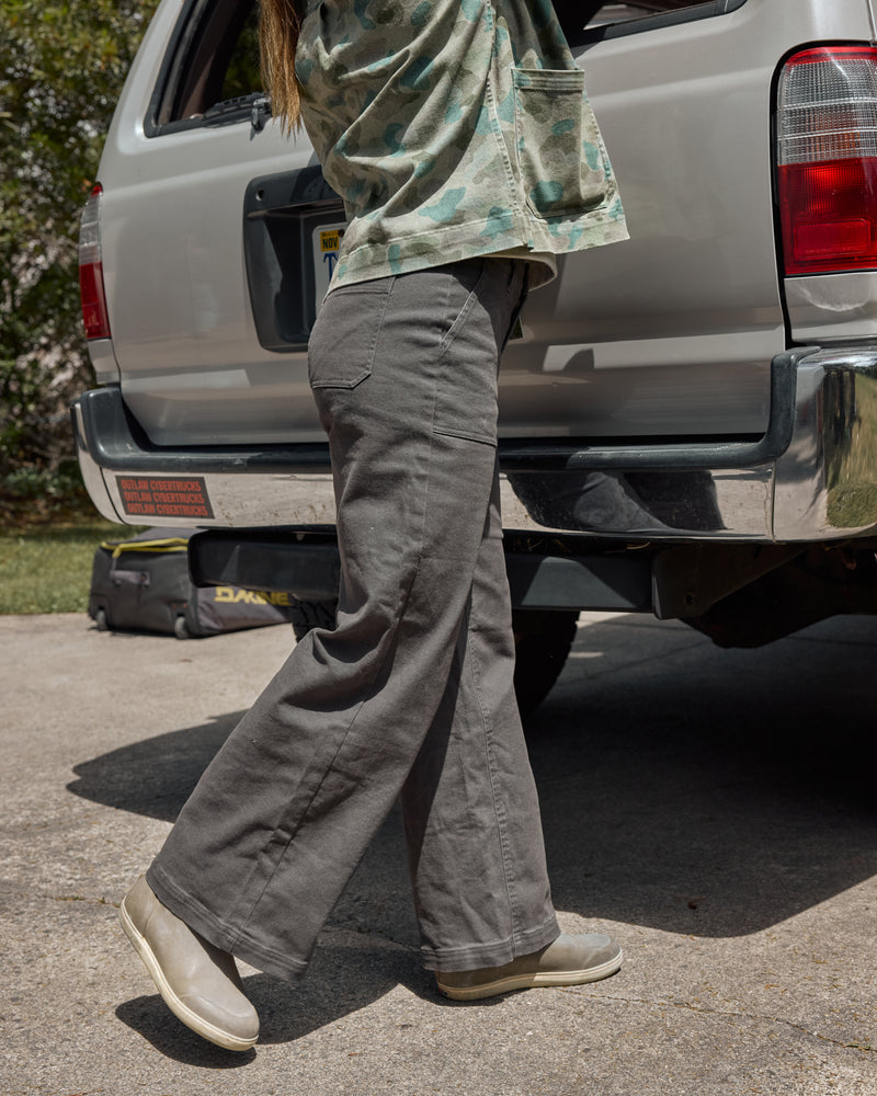Women's Folly Twill Wide Leg Pant - Smokey Olive